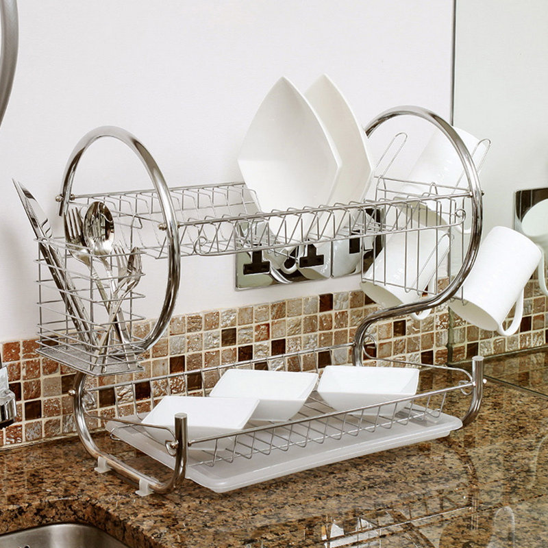 Sweet Home Collection 2 Tier Dish Rack & Reviews Wayfair